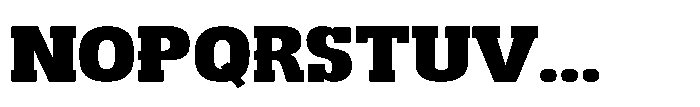 Montrex Slab Black Expanded High Display Font UPPERCASE