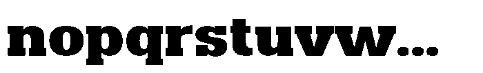 Montrex Slab Black Expanded High Display Font LOWERCASE