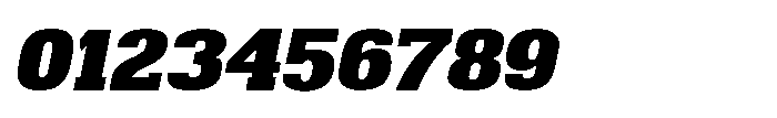 Montrex Slab Black Expanded Italic Font OTHER CHARS