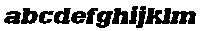 Montrex Slab Black Expanded Italic FONT