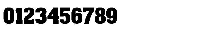 Montrex Slab Black Expanded Low Display Font OTHER CHARS
