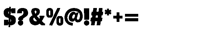 Montrex Slab Black Expanded Norm Display Font OTHER CHARS