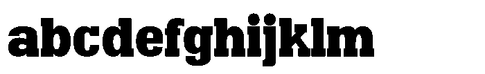 Montrex Slab Black Expanded Norm Subhead FONT