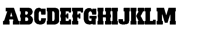 Montrex Slab Black Norm Subhead Font UPPERCASE