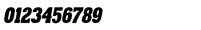 Montrex Slab Black Semi Condensed Italic Font OTHER CHARS