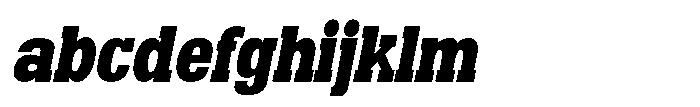 Montrex Slab Black Semi Condensed Italic FONT