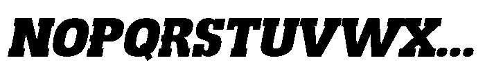Montrex Slab Black Semi Expanded Italic Font UPPERCASE