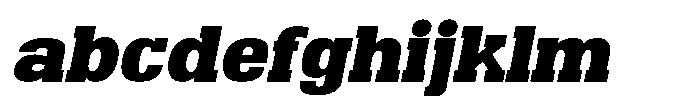 Montrex Slab Black Semi Expanded Italic FONT
