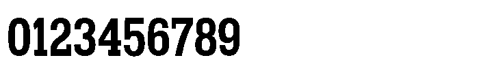 Montrex Slab Bold Condensed Low Display Font OTHER CHARS