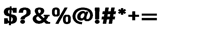 Montrex Slab Bold Expanded High Display Font OTHER CHARS