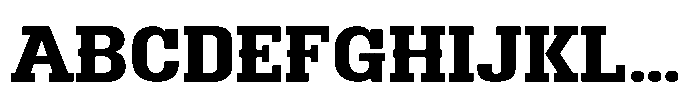 Montrex Slab Bold Expanded High Display Font UPPERCASE