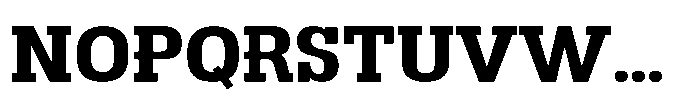 Montrex Slab Bold Expanded High Display Font UPPERCASE