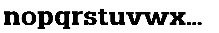 Montrex Slab Bold Expanded High Display Font LOWERCASE