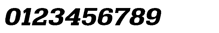 Montrex Slab Bold Expanded Italic Font OTHER CHARS