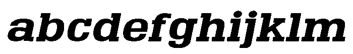 Montrex Slab Bold Expanded Italic FONT