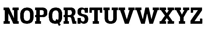 Montrex Slab Bold Expanded Norm Subhead Font UPPERCASE