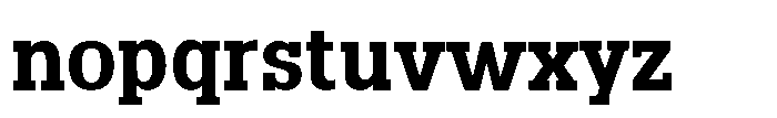 Montrex Slab Bold Low Display Font LOWERCASE