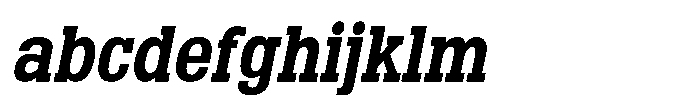 Montrex Slab Bold Semi Condensed Italic FONT