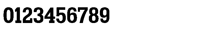 Montrex Slab Bold Semi Condensed Low Display Font OTHER CHARS