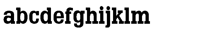 Montrex Slab Bold Semi Condensed Low Display FONT
