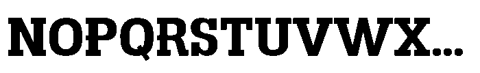 Montrex Slab Bold Semi Expanded High Display Font UPPERCASE