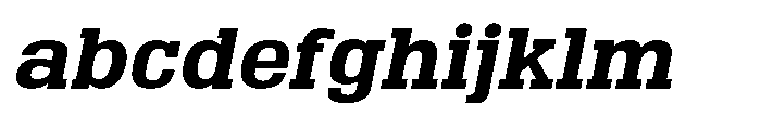 Montrex Slab Bold Semi Expanded Italic FONT