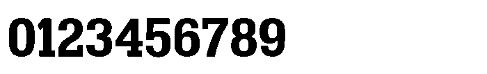 Montrex Slab Bold Semi Expanded Low Display Font OTHER CHARS