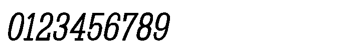 Montrex Slab Condensed Italic Font OTHER CHARS