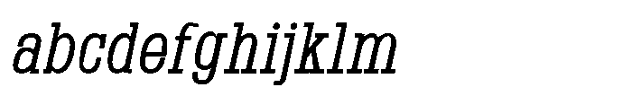 Montrex Slab Condensed Italic FONT