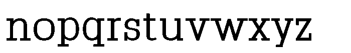 Montrex Slab Condensed Low Subhead Font LOWERCASE