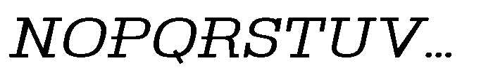 Montrex Slab Expanded Italic Font UPPERCASE