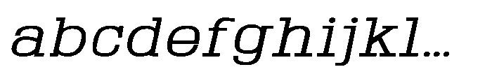 Montrex Slab Expanded Italic FONT