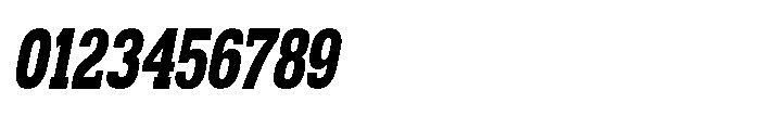 Montrex Slab Extra Bold Condensed Italic Font OTHER CHARS