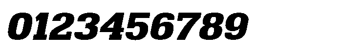Montrex Slab Extra Bold Expanded Italic Font OTHER CHARS