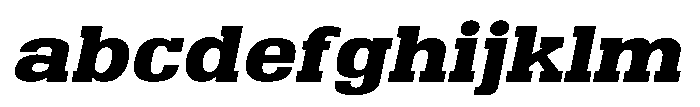 Montrex Slab Extra Bold Expanded Italic FONT