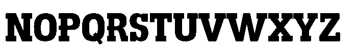 Montrex Slab Extra Bold High Display Font UPPERCASE