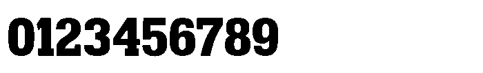 Montrex Slab Extra Bold Low Subhead Font OTHER CHARS