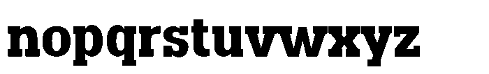 Montrex Slab Extra Bold Norm Display Font LOWERCASE