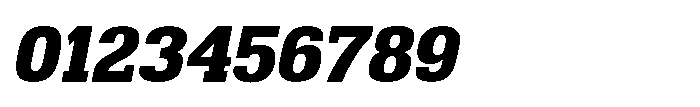 Montrex Slab Extra Bold Semi Expanded Italic Font OTHER CHARS
