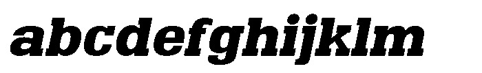 Montrex Slab Extra Bold Semi Expanded Italic FONT