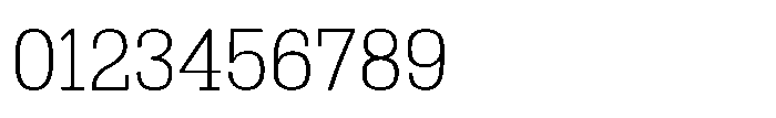 Montrex Slab Extra Light Norm Display Font OTHER CHARS