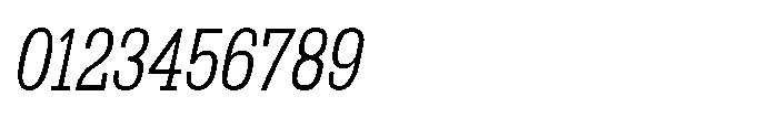 Montrex Slab Light Condensed Italic Font OTHER CHARS