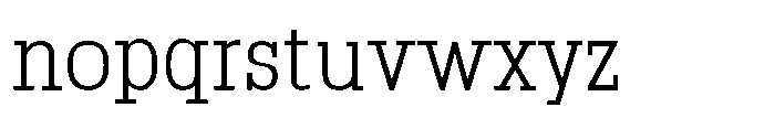 Montrex Slab Light Condensed Low Subhead Font LOWERCASE