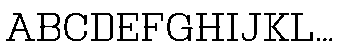 Montrex Slab Light Expanded High Subhead Font UPPERCASE