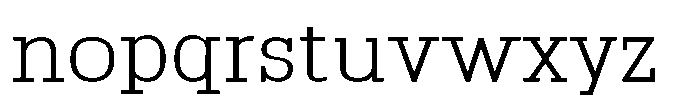 Montrex Slab Light Expanded High Subhead Font LOWERCASE