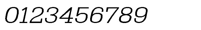 Montrex Slab Light Expanded Italic Font OTHER CHARS