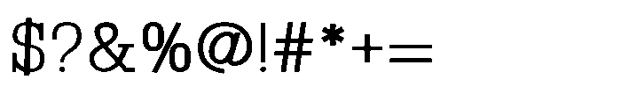 Montrex Slab Light Low Subhead Font OTHER CHARS