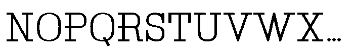 Montrex Slab Light Low Subhead Font UPPERCASE