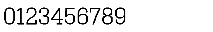 Montrex Slab Light Norm Display Font OTHER CHARS