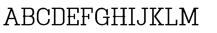 Montrex Slab Light Norm Display Font UPPERCASE